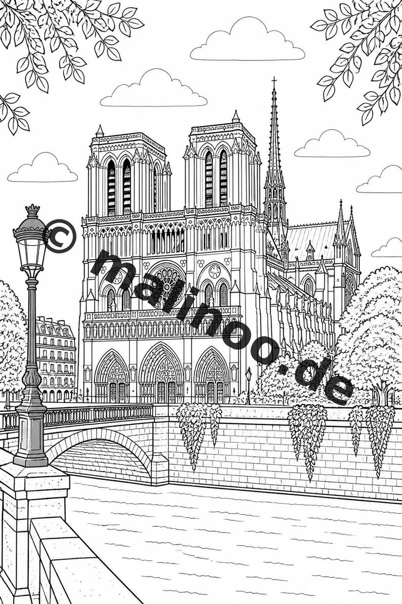 Europa Malbuch Kinder – 20 Ausmalbilder – PDF Download E1/B3 (DIN-A4) – Mitgebsel, Geschenk, Kindergeburtstag, Gastgeschenk Bild 10