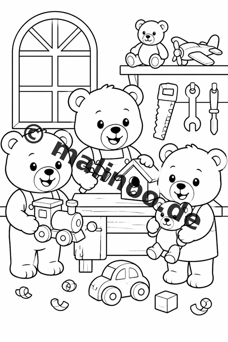Bären Aktivitätsbuch Kinder – 100 Rätsel- und Aktivitätsseiten – gedruckt+lose E1/B1 (DIN-A4) – Geschenk, Beschäftigung, Adventskalender Bild 8
