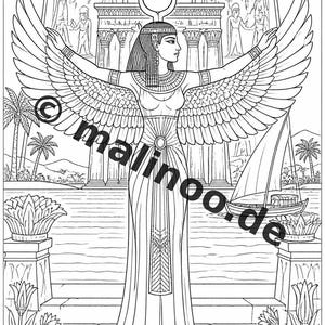 Ägypten Malbuch PDF Download digital – 20 Ausmalbilder für Kinder – Buch 02 Edition 1 (DIN-A4) Bild 4