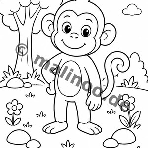 Last-minute gift as an instant download for printing: Monkey puzzle book with 100 puzzle and activity pages (PDF) E1 image 5