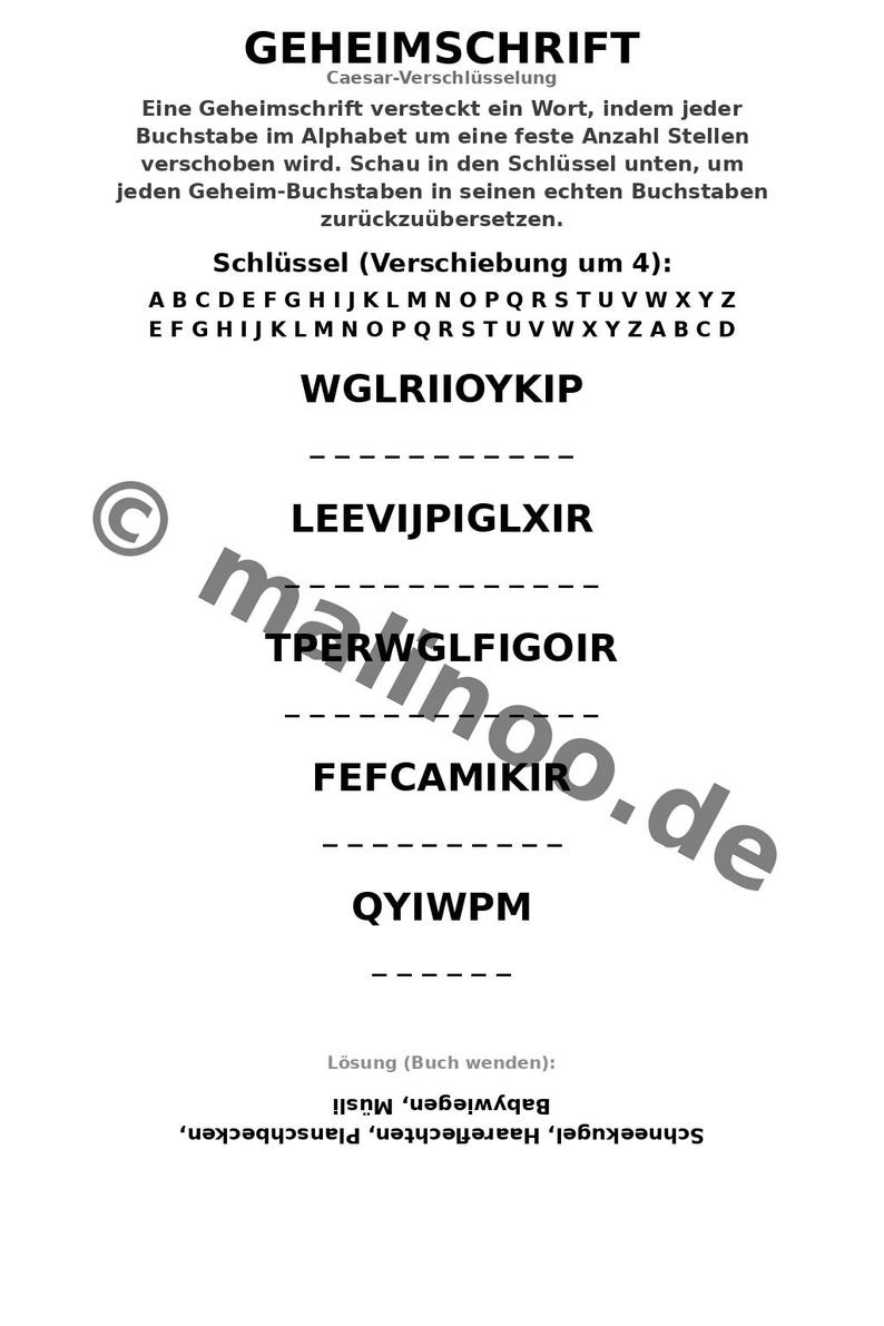 Arkusze z łamigłówkami do druku dla starszej siostry w wieku od 8 lat – 100 stron łamigłówek – prezent wielkanocny i element do wielkanocnego koszyka (PDF) E1 zdjęcie 10