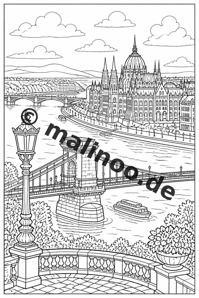 Europa Målarbok PDF Ladda ner digitalt – 20 målarbilder för barn – Bok 06 Utgåva 1 (DIN-A4) bild 8