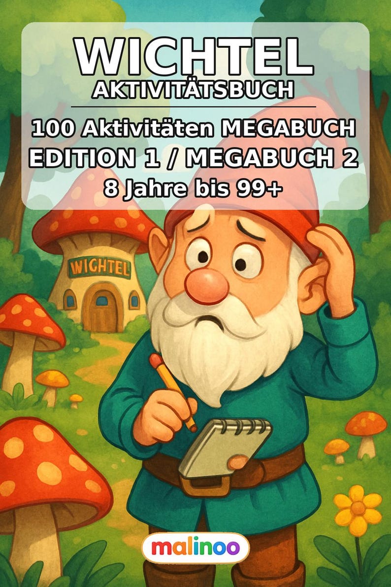 Unterrichtsmaterial für Grundschule und Vertretungsstunde: Wichtel Beschäftigungsblätter mit 100 Rätsel- und Aktivitätsseiten (PDF) E1 Bild 2