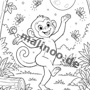 Werkbladen met apenthema voor kinderen vanaf 8 jaar – Direct te downloaden als PDF – Lastminute cadeau – 100 pagina's E1 afbeelding 6