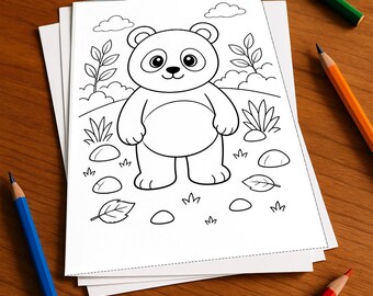 Panda's Aktivitätsbuch gedruckt, ungebunden – 100 Rätsel- und Aktivitätsseiten für Kinder – MEGABUCH 01 Edition 1 (DIN-A4)