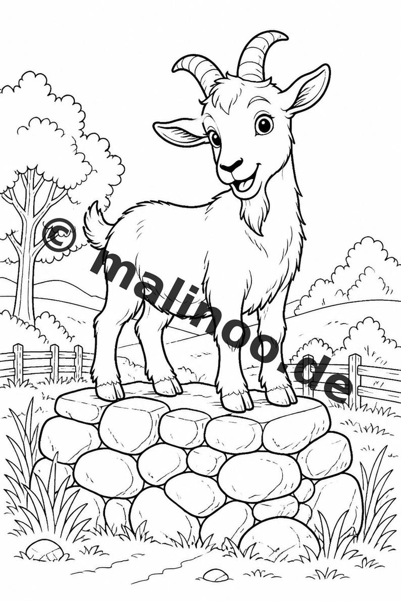 農場ぬりえブック PDF デジタル版ダウンロード – 子供向けぬりえ20ページ – ブック02 第1版 (DIN-A4) 画像 11