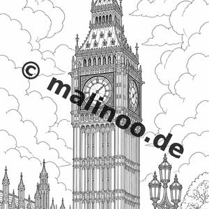 Libro para colorear de Europa para niños – 20 páginas para colorear – Descarga en PDF E1/B2 (DIN-A4) – Recuerdo de fiesta, regalo, fiesta de cumpleaños infantil, recuerdo de fiesta imagen 4