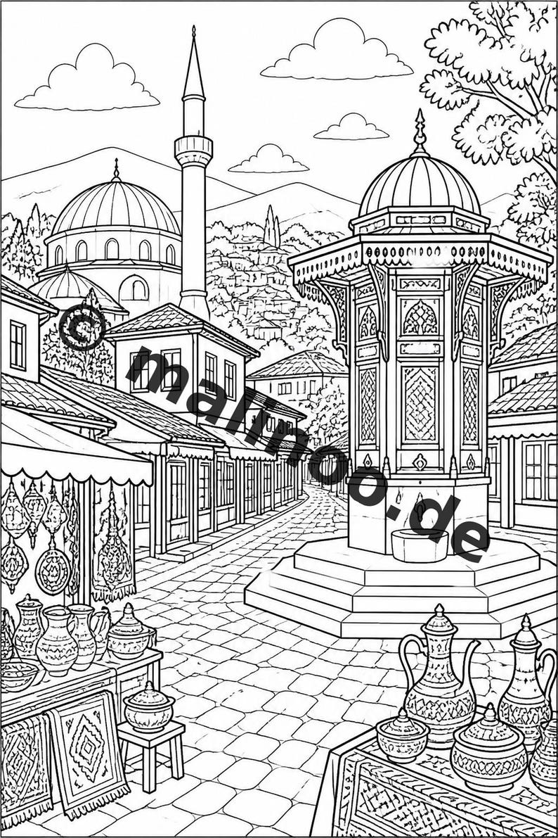 Europa Malbuch PDF Download digital – 20 Ausmalbilder für Kinder – Buch 01 Edition 1 (DIN-A4) Bild 14