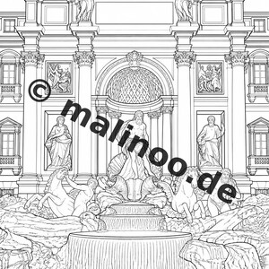 Europe Coloring Book for Kids – 50 Coloring Pages – PDF Download E1/B4 (DIN-A4) – Gift, Travel Activity, Birthday, Activity image 6