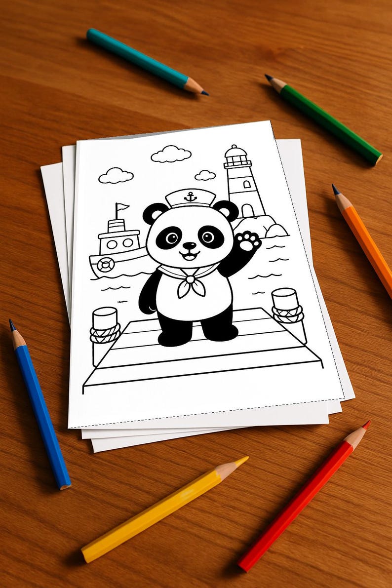 Panda's Activity Book for Children – 100 Puzzle and Activity Pages – Printed + Loose E1/B1 (DIN A4) – Gift, Activity, Advent Calendar image 1
