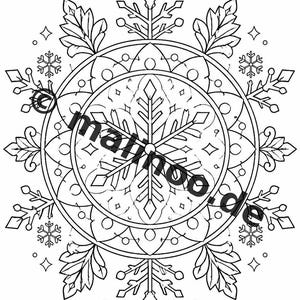 Mandala Coloring Book PDF Download Digital – 20 Coloring Pages for Children – Book 03 Edition 1 (DIN-A4) image 17