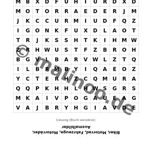 Motorcycle Activity Book for Children – 100 Puzzle & Activity Pages – Bound or Loose, Edition 02 (DIN A4) – Gift, Activity image 19