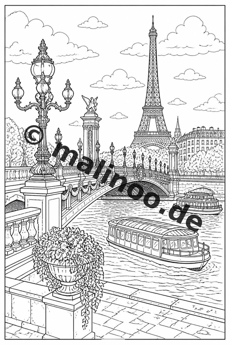 Europa Malbuch PDF Download digital – 20 Ausmalbilder für Kinder – Buch 01 Edition 1 (DIN-A4) Bild 17