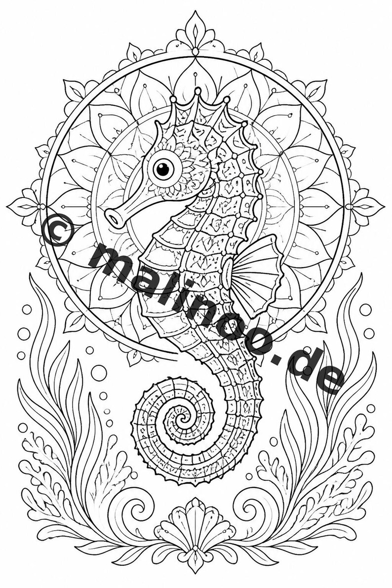 Mandalas kleurboek voor kinderen – 20 kleurplaten – PDF-download E1/B2 (DIN-A4) – Feestartikel, cadeau, kinderfeestje, gastgeschenk afbeelding 11