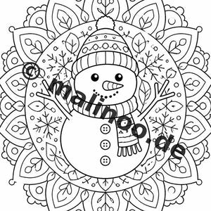 Mandalas Coloring Book for Kids – 50 Coloring Pages – PDF Download E1/B1 (DIN-A4) – Gift, Travel Activity, Birthday, Activity image 20
