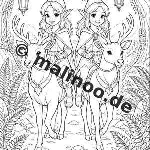 Elves Activity Activity Book for Children – 100 Puzzle and Activity Pages – Printed + Loose E1/B1 (DIN A4) – Gift, Activity image 6