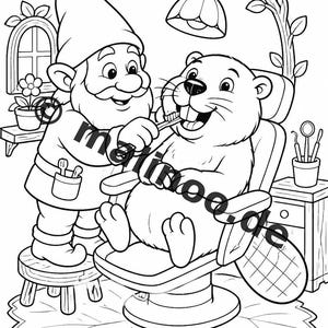 Wichtel Malbuch PDF Download digital – 100 Ausmalbilder für Kinder – MEGABUCH 01 Edition 1 (DIN-A4) image 11