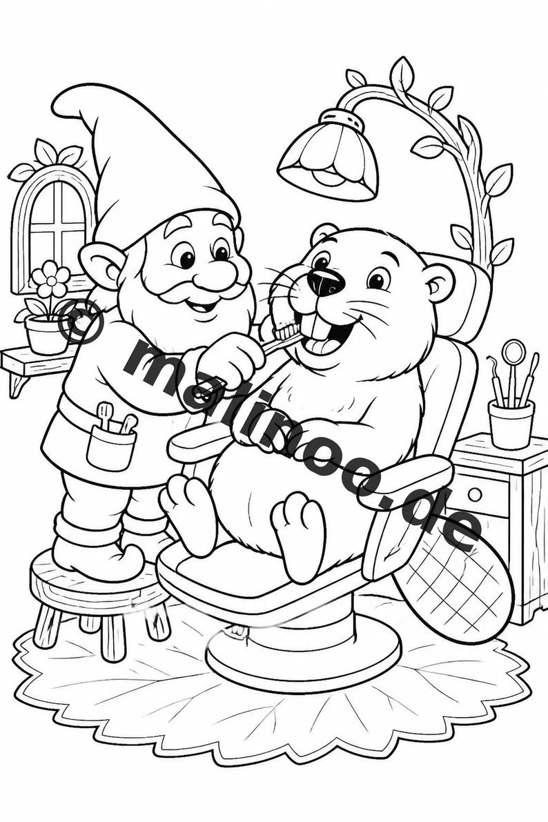 Wichtel Malbuch PDF Download digital – 100 Ausmalbilder für Kinder – MEGABUCH 01 Edition 1 (DIN-A4) image 11