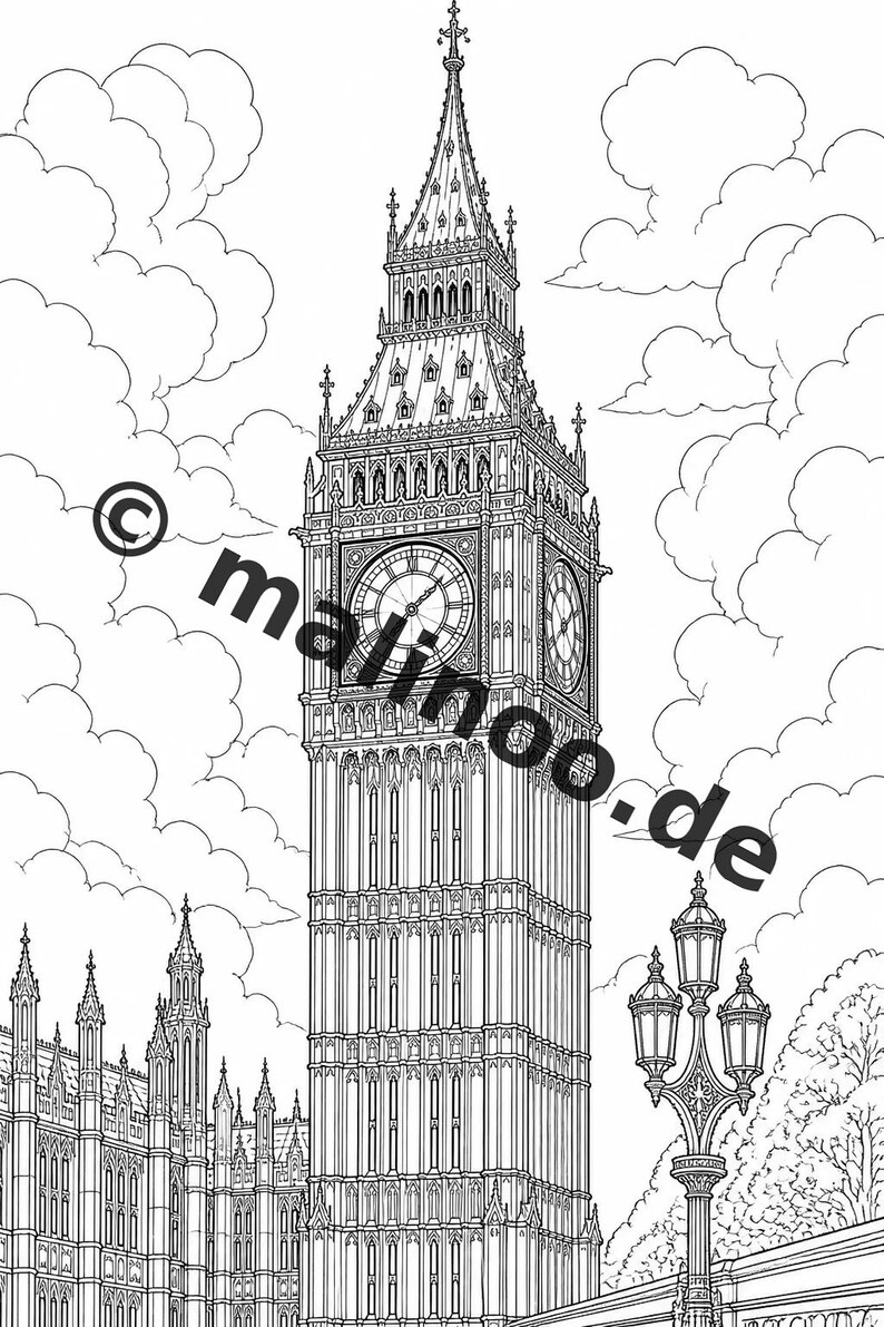 Europa Malbuch PDF Download digital – 100 Ausmalbilder für Kinder – MEGABUCH 02 Edition 1 (DIN-A4) Bild 4