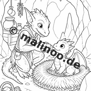 Livro de colorir Goblins para crianças – 100 páginas para colorir – Download em PDF E1/B3 (DIN-A4) – Presente, atividade, calendário do Advento, aniversário imagem 10