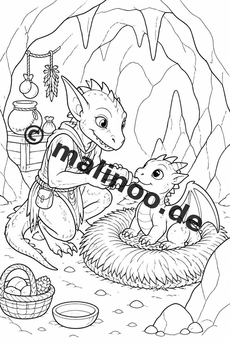 Livro de colorir Goblins para crianças – 100 páginas para colorir – Download em PDF E1/B3 (DIN-A4) – Presente, atividade, calendário do Advento, aniversário imagem 10