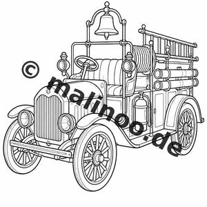 Fire Coloring Book for Kids – 20 Coloring Pages – PDF Download E1/B1 (DIN-A4) – Party Favor, Gift, Children's Birthday Party, Guest Gift image 8