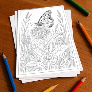 Activiteitenboek met vlinders voor kinderen – 100 puzzel- en activiteitenpagina's – Gedrukt + losse pagina's E1/B1 (DIN A4) – Cadeau, Activiteitenboek afbeelding 1