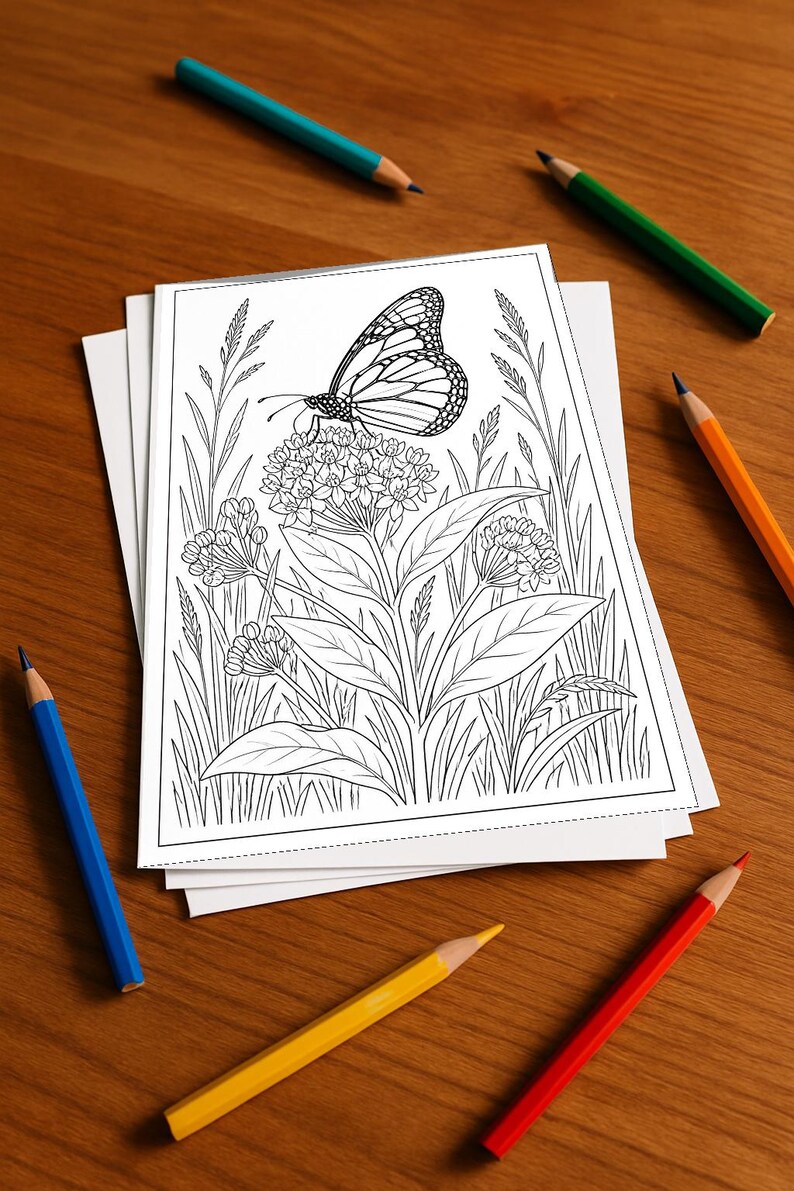 Activiteitenboek met vlinders voor kinderen – 100 puzzel- en activiteitenpagina's – Gedrukt + losse pagina's E1/B1 (DIN A4) – Cadeau, Activiteitenboek afbeelding 1