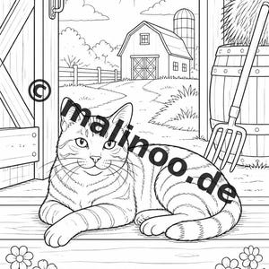 農場ぬりえブック PDF デジタル版ダウンロード – 子供向けぬりえ100ページ – メガブック02 第1版 (DIN A4) 画像 17
