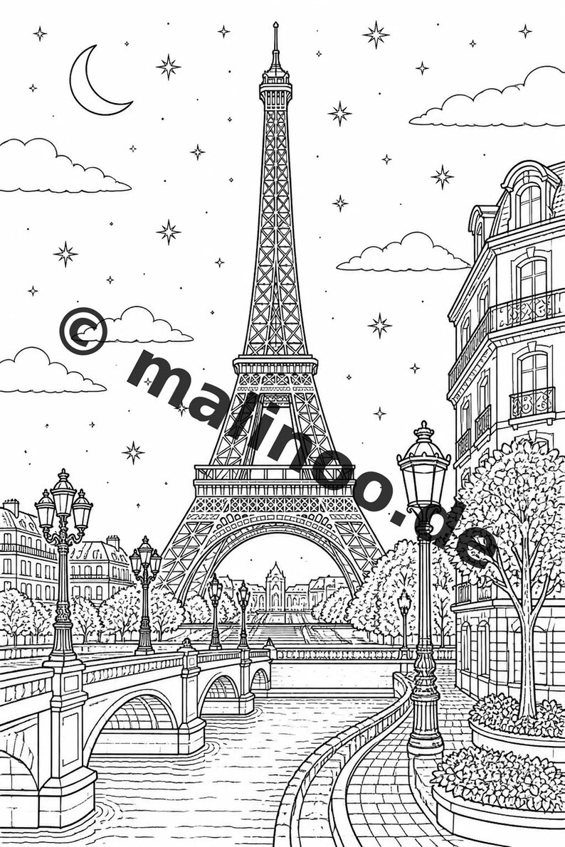Europa Malbuch Kinder – 20 Ausmalbilder – PDF Download E1/B3 (DIN-A4) – Mitgebsel, Geschenk, Kindergeburtstag, Gastgeschenk Bild 3