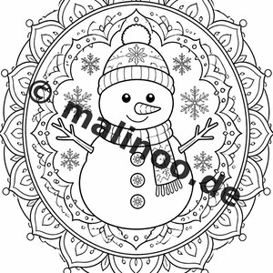 Mandalas kleurboek voor kinderen – 20 kleurplaten – PDF-download E1/B2 (DIN-A4) – Feestartikel, cadeau, kinderfeestje, gastgeschenk afbeelding 20