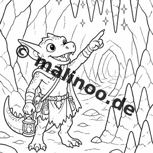 Kobolde Malbuch PDF Download digital – 100 Ausmalbilder für Kinder – MEGABUCH 01 Edition 1 (DIN-A4) image 8