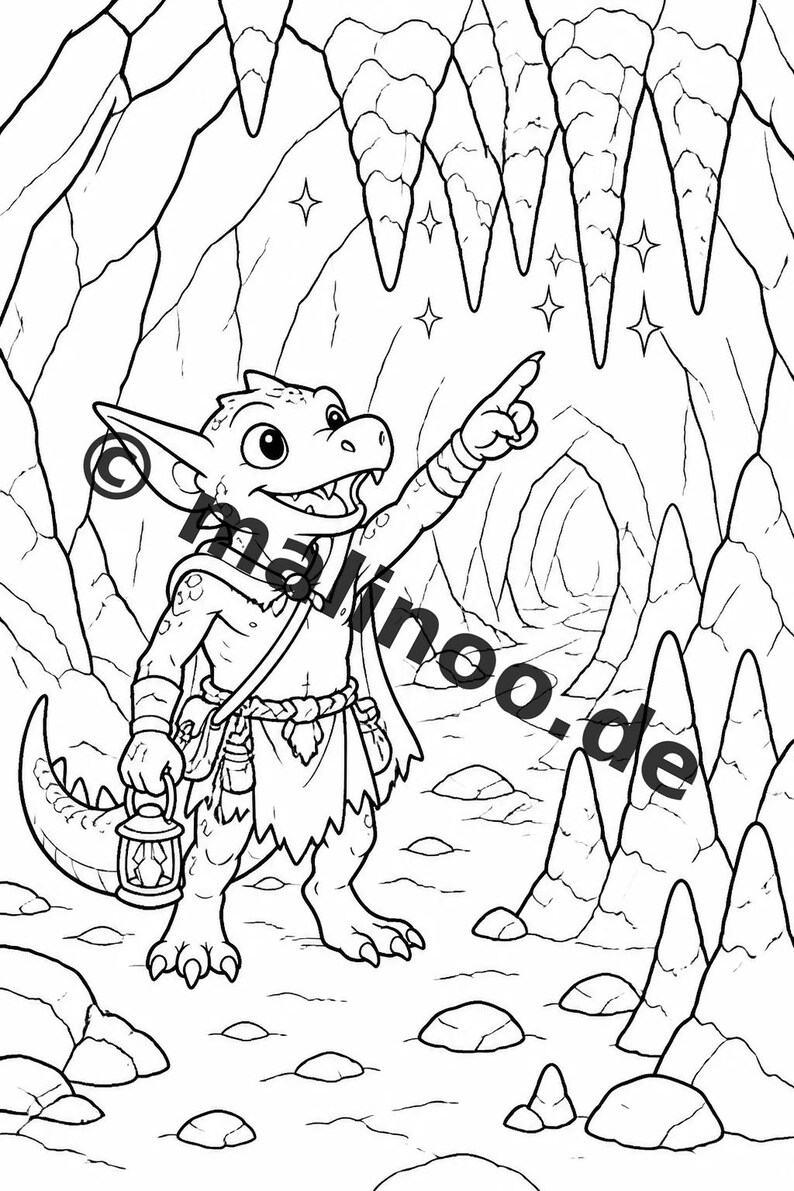 Kobolde Malbuch PDF Download digital – 100 Ausmalbilder für Kinder – MEGABUCH 01 Edition 1 (DIN-A4) image 8