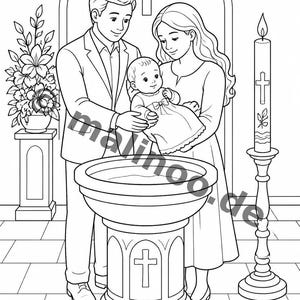 Taufe Aktivitätsbuch als PDF für Kinder – Ostergeschenk und Füllung fürs Osternest – 50 Rätsel- und Aktivitätsseiten E1/B2 Bild 3