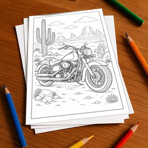 Motorräder Aktivitätsbuch gedruckt, ungebunden – 100 Rätsel- und Aktivitätsseiten für Kinder – MEGABUCH 01 Edition 1 (DIN-A4)