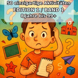 Brain teasers and puzzle fun for clever children: My back-to-school puzzle sheets to print with 50 puzzle and activity pages (PDF) E1/B1 image 2