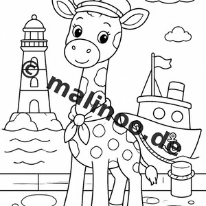 Giraffaktivitetsbok för barn – 100 pussel- och aktivitetssidor – Tryckt + Lös E1/B1 (DIN A4) – Present, Aktivitet, Adventskalender bild 6