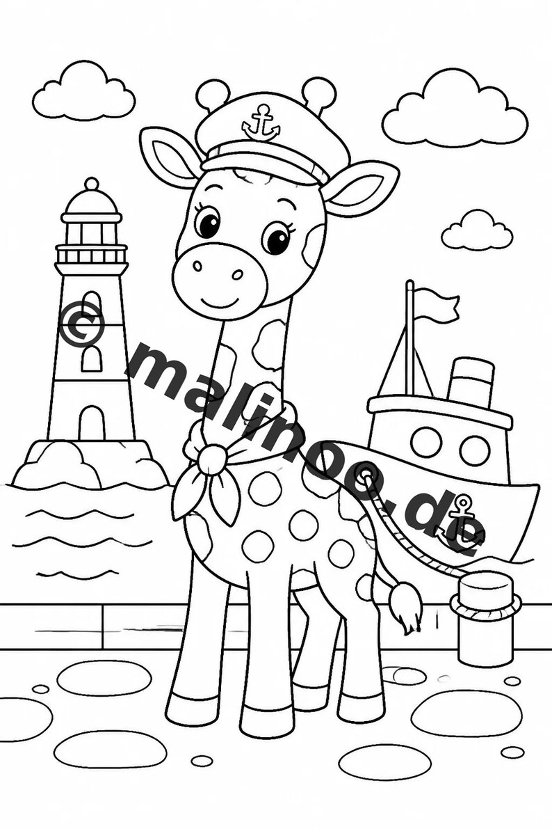 Giraffaktivitetsbok för barn – 100 pussel- och aktivitetssidor – Tryckt + Lös E1/B1 (DIN A4) – Present, Aktivitet, Adventskalender bild 6