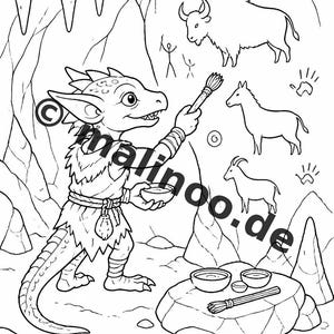 Livro de colorir Goblins para crianças – 100 páginas para colorir – Download em PDF E1/B3 (DIN-A4) – Presente, atividade, calendário do Advento, aniversário imagem 9