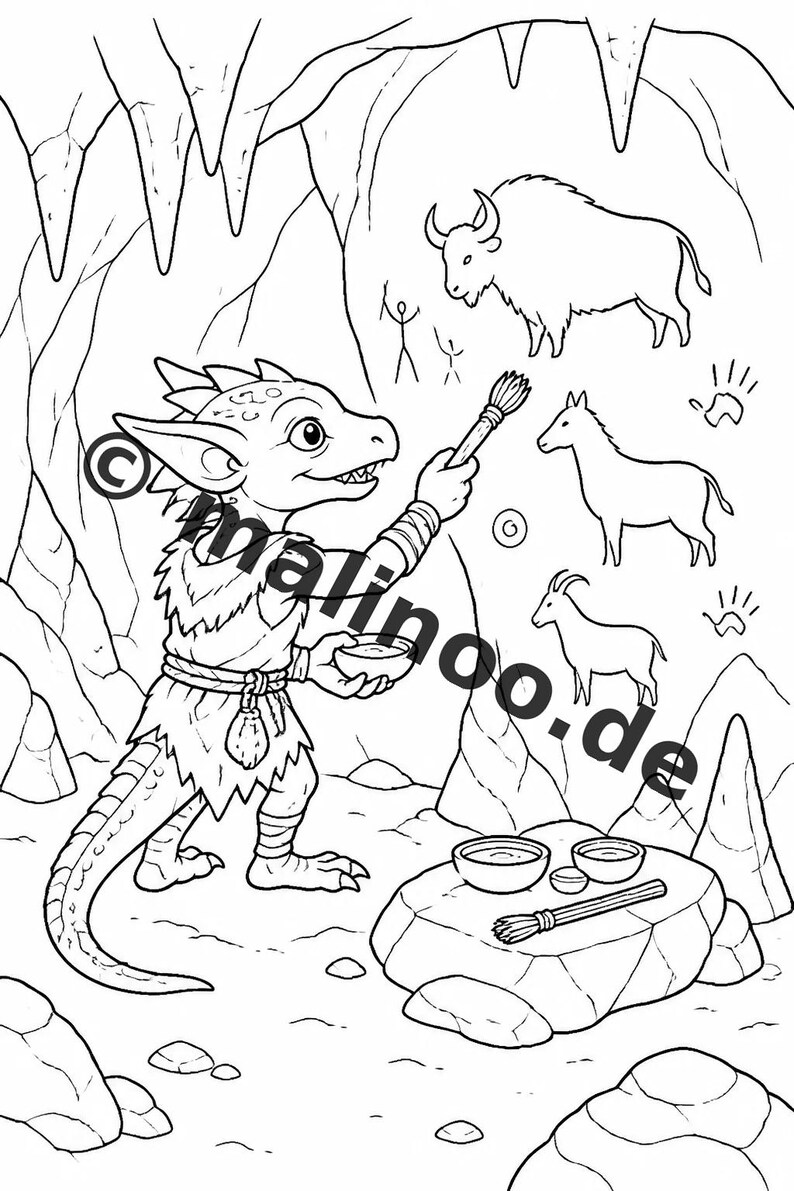 Livro de colorir Goblins para crianças – 100 páginas para colorir – Download em PDF E1/B3 (DIN-A4) – Presente, atividade, calendário do Advento, aniversário imagem 9