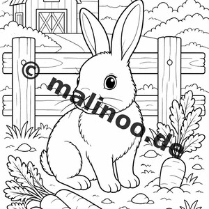 Bauernhof Malbuch PDF Download digital – 50 Ausmalbilder für Kinder – Band 01 Edition 1 (DIN-A4) Bild 15
