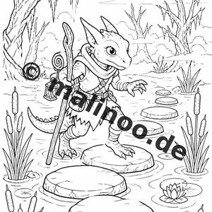 Kobolde Malbuch PDF Download digital – 100 Ausmalbilder für Kinder – MEGABUCH 01 Edition 1 (DIN-A4) image 6
