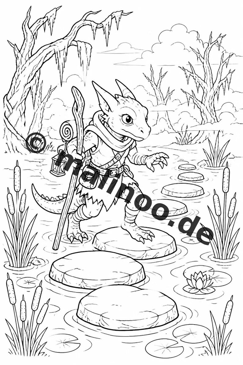 Kobolde Malbuch PDF Download digital – 100 Ausmalbilder für Kinder – MEGABUCH 01 Edition 1 (DIN-A4) image 6