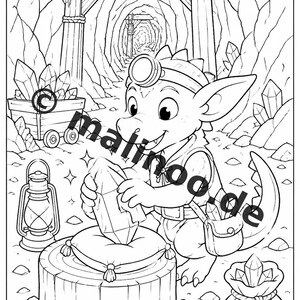 Livro de colorir Goblins para crianças – 100 páginas para colorir – Download em PDF E1/B3 (DIN-A4) – Presente, atividade, calendário do Advento, aniversário imagem 3