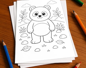 Panda's Aktivitätsbuch Kinder – 100 Rätsel- und Aktivitätsseiten – gedruckt+lose E1/B1 (DIN-A4) – Geschenk, Beschäftigung, Adventskalender