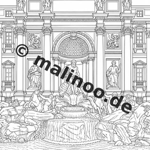 Europa Malbuch Kinder – 20 Ausmalbilder – PDF Download E1/B3 (DIN-A4) – Mitgebsel, Geschenk, Kindergeburtstag, Gastgeschenk Bild 6
