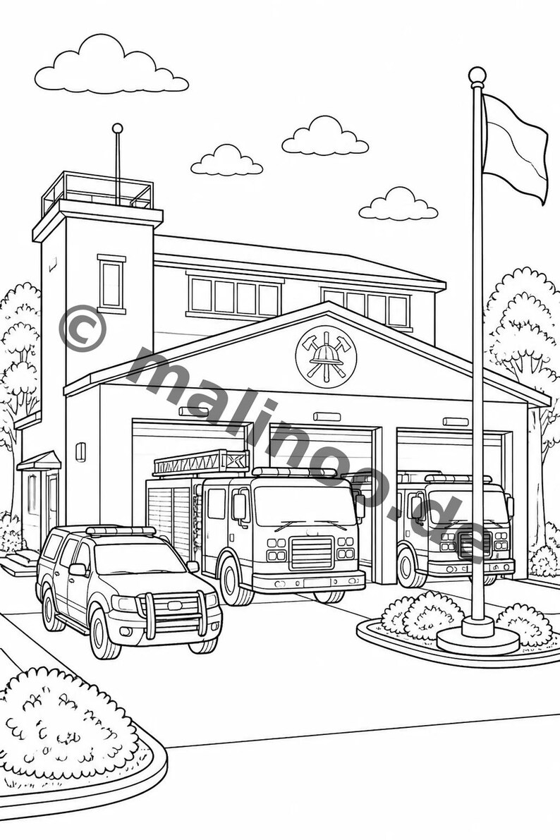 Fire Coloring Book for Ages 8 and Up – 100 Pictures to Color – Gift Idea for Children Ages 8 and Up (DIN A4) E1 image 4