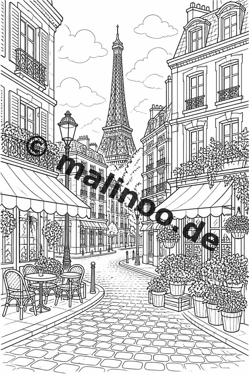 Europa Målarbok PDF Ladda ner digitalt – 20 målarbilder för barn – Bok 06 Utgåva 1 (DIN-A4) bild 7
