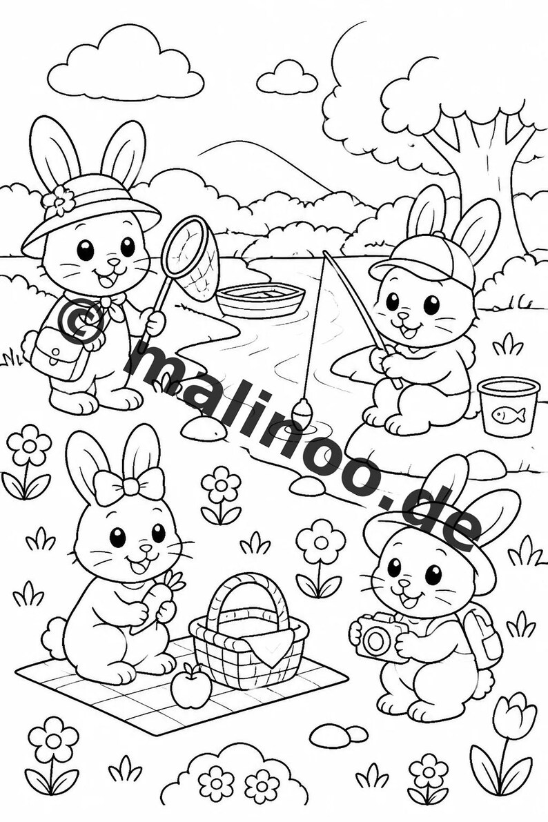 Activity sheets about rabbits for children aged 8 and up – party favors and goody bags for children's birthdays – 100 pages (PDF) E1 image 5