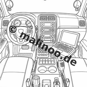 Police Coloring Book PDF Download Digital – 50 Coloring Pages for Children – Volume 1 Edition 1 (DIN A4) image 8